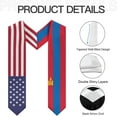 thumbnail image 6 of Mongolia Mix United States Flag Graduation Stole Sash For Study Aboard International Students, 6 of 9