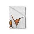 thumbnail image 2 of Urban Soft Flannel Fleece Throw Blanket, Road Closed Sign with Traffic Warning with Blocker Stop Illustration, Cozy Plush for Indoor and Outdoor Use, 70" x 90", Pale Orange Grey, by Ambesonne, 2 of 6