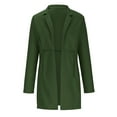 thumbnail image 4 of Dealovy Womens Trench Coat Mid-Length Coats Open Front Cardigan Casual Tweed Jackets Fleece Winter Clothes, 4 of 6