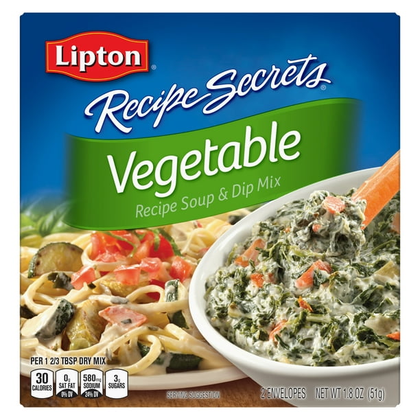 Lipton Soup and Dip Mix Vegetable 1.8 oz - Walmart.com - Walmart.com