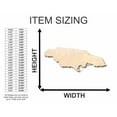 thumbnail image 2 of Unfinished Wood Jamaica Shape - Country - Craft - up to 46" DIY 16" / 3/4", 2 of 3