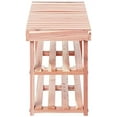 thumbnail image 3 of Household Essentials 2-Tier Cedar Shoe Rack and Seat Bench, 3 of 3