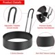 thumbnail image 2 of 6 Pack Egg Ring, Stainless Steel Round Egg Cooking Rings Non-Stick Frying Egg Maker Molds, 3.5inch/9cm Egg Ring, 2 of 5