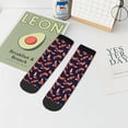 thumbnail image 7 of Fuzoiu Foxes In Different Poses Print Adult Socks, Crew Moisture-wicking Socks, Unisex Cushion Crew Socks,Casual Sports Ankle Socks, 7 of 7