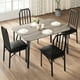 thumbnail image 5 of Conjunto de Comedor para 4 Personas - Estilo Rústico con Mesa y Sillas Acolchadas para Espacios Pequeños, 5 of 8
