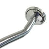 Elegant Home Fashions Adjustable Curved Shower Rod, Satin Nickel