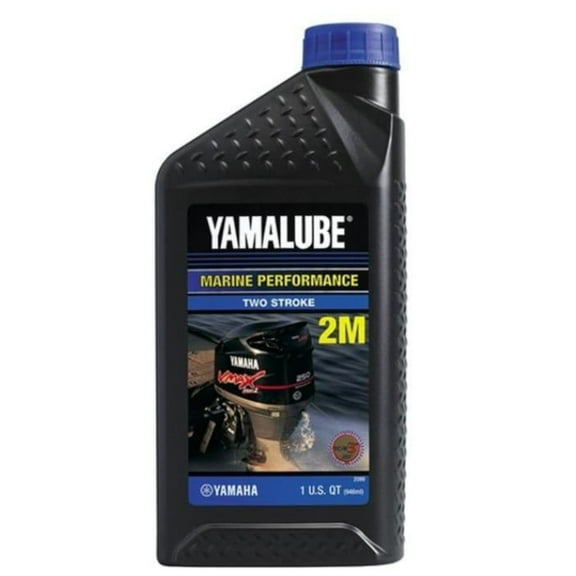 Yamaha New OEM, Yamalube 2-Stroke Marine Engine Oil Quart, LUB-2STRK-M1-12