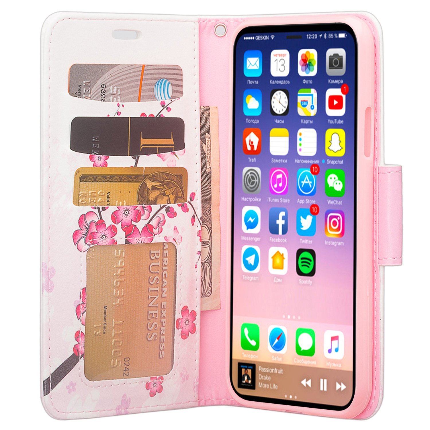 Sumaclife Protective Stylish Design Case for Apple iPhone X Exact Perfect Fit