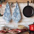 thumbnail image 6 of Blue Coastal Kitchen Towels Set of 3, Nautical Coral Starfish Shell Octopus Sea Absorbent Dish Towels for Kitchen, Microfiber Hand Towel, Quick Drying Tea Towel for Cleaning Decorative Dishcloths, 6 of 7