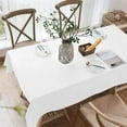 thumbnail image 3 of BalsaCircle 60" x 102" Premium Polyester Rectangular Tablecloth Table Linens White, 3 of 8