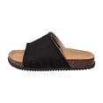 thumbnail image 7 of Slides for Women Cork Footbed Open Toe Mesh Sandals Summer Casual Flat Walking Shoes Comfortable Outdoor Slip on Slippers Black Size 8.5, 7 of 7