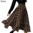 thumbnail image 2 of Women's High Elastic Waist Pleated A Line Midi Skirt, 2 of 6