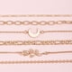 thumbnail image 3 of Pulsera con seis cuentas combinadas, pulsera redonda con luna en capas, pulsera con flores surtidas, 3 of 6