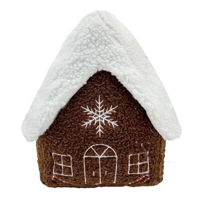 Almohada de Peluche con Forma de Casa de Jengibre, Almohada de Juguete, Decoración del Hogar, Juguetes, para Niños