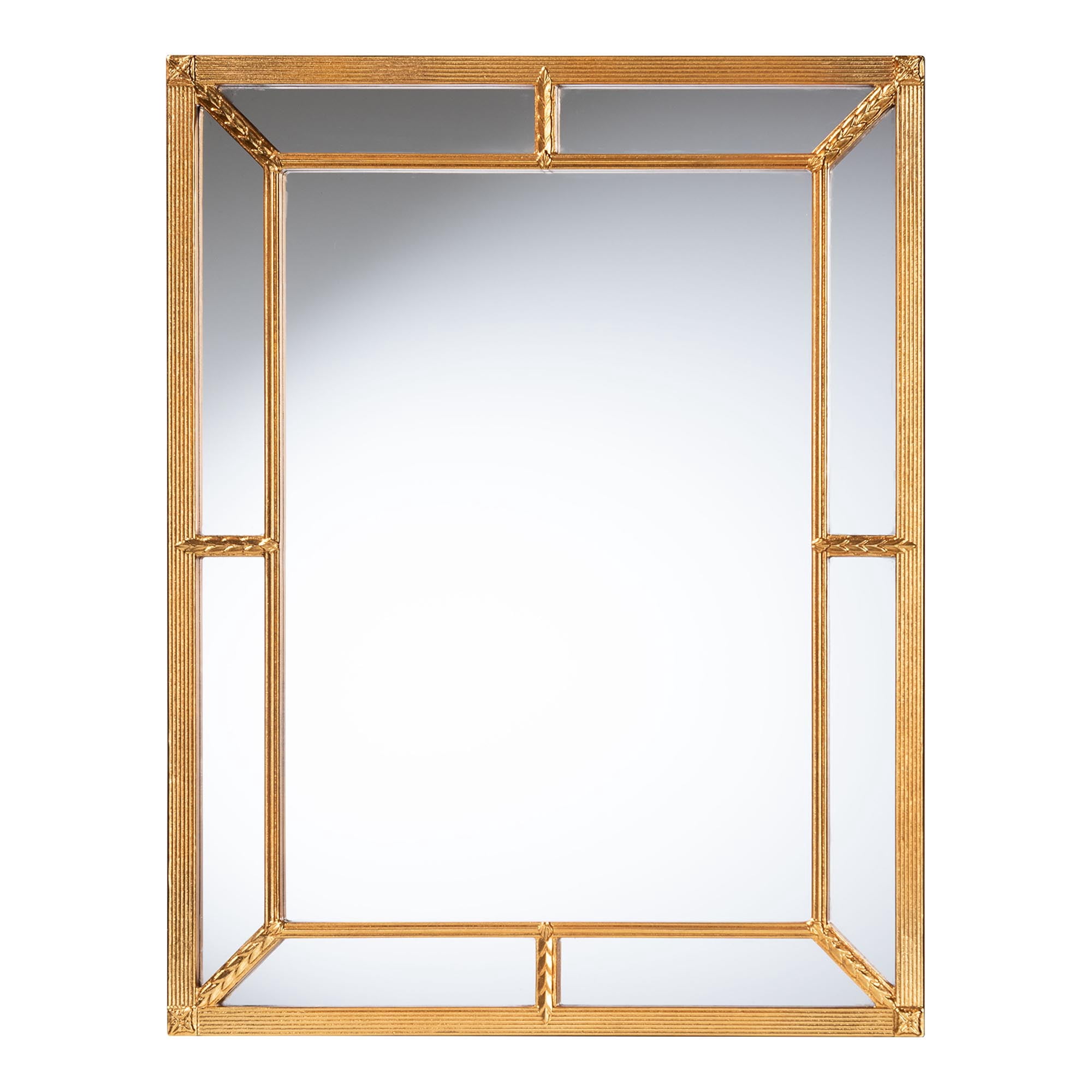 Baxton Studio Iskra Vintage Mirror, Antique Goldleaf
