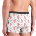 thumbnail image 4 of Men's Boxer Briefs, Bohemian Funny Rabbit Flower Love Soft Comfy Mens Underwear Boxer Briefs Breathable With Widen Waist, 4 of 7