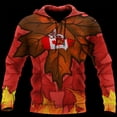 thumbnail image 4 of Sudadera con capucha con estampado 3D de hoja de arce de Canadá para hombre y mujer, sudaderas de gran tamaño, moda urbana, sudadera deportiva con capucha para niños, ropa Y2k, 4 of 5