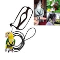 thumbnail image 5 of Pet Parrot Bird Harness Leash Adjustable Flying Bird Harness Traction Rope with Cute Wing for Parrots Outdoor Training Toy S Red, 5 of 5
