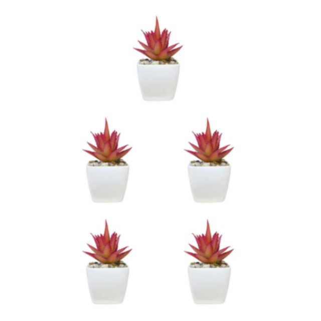 Wosthever Simulación Suculentas Faux Bonsai Pot Flores falsas en maceta Type2 NO2