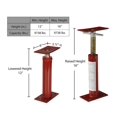 thumbnail image 5 of Vestil FJB-16 Gato para piso de sótano Rango de altura de 12"" - 16" Capacidad máxima de altura (libras) 9738 Capacidad mínima de altura (libras) 9738 Rojo, 5 of 5