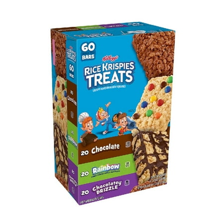 Kellogg's Rice Krispies Treats, Variety Pack, 60 ct 1PK