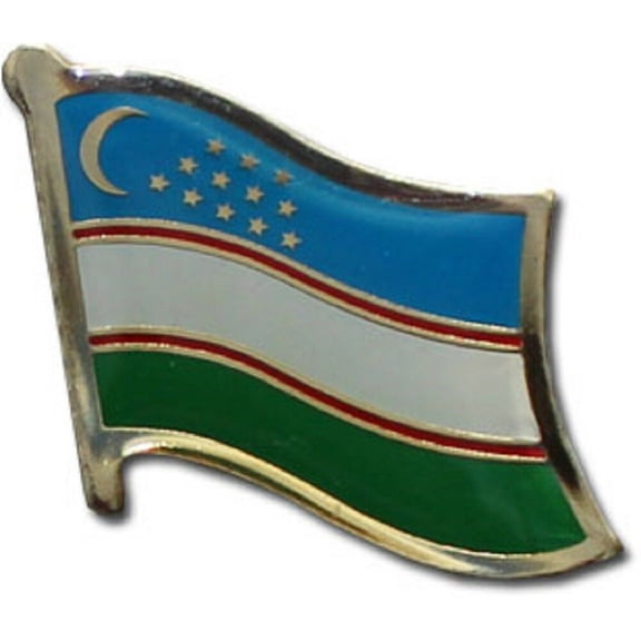 Uzbekistan Country Flag Bike Motorcycle Hat Cap lapel Pin