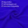 thumbnail image 4 of 2 Piezas de Caminos de Mesa de Chifón Azul Zafiro 27.5" x 118" Camino de Mesa Ligero y Elegante Camino de Mesa Romántico y Transparente, 4 of 7