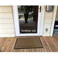 thumbnail image 6 of Morning View Brown Rubber Door Mat 30 x 18 Outdoor Indoor Doormat Easy Clean Low-Profile Non Slip Mats for Front Door Entry Garage Patio High Traffic Areas, 6 of 7