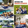 thumbnail image 3 of Coral Navy Blue Outdoor Rug 4x6 Ft, Non Slip Washable Area Rug, Coastal Ocean Marine Nautical Beach Patio Rugs Carpet Runner, Large Floor Mat for Indoor/Outdoor Deck Porch Camping, 3 of 8