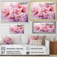thumbnail image 4 of Designart "Meadow of Poppies Purple and Pink II" Floral Framed Wall Art - Traditional Pink Poppies Hallway Framed Wall Art Decor, 4 of 6