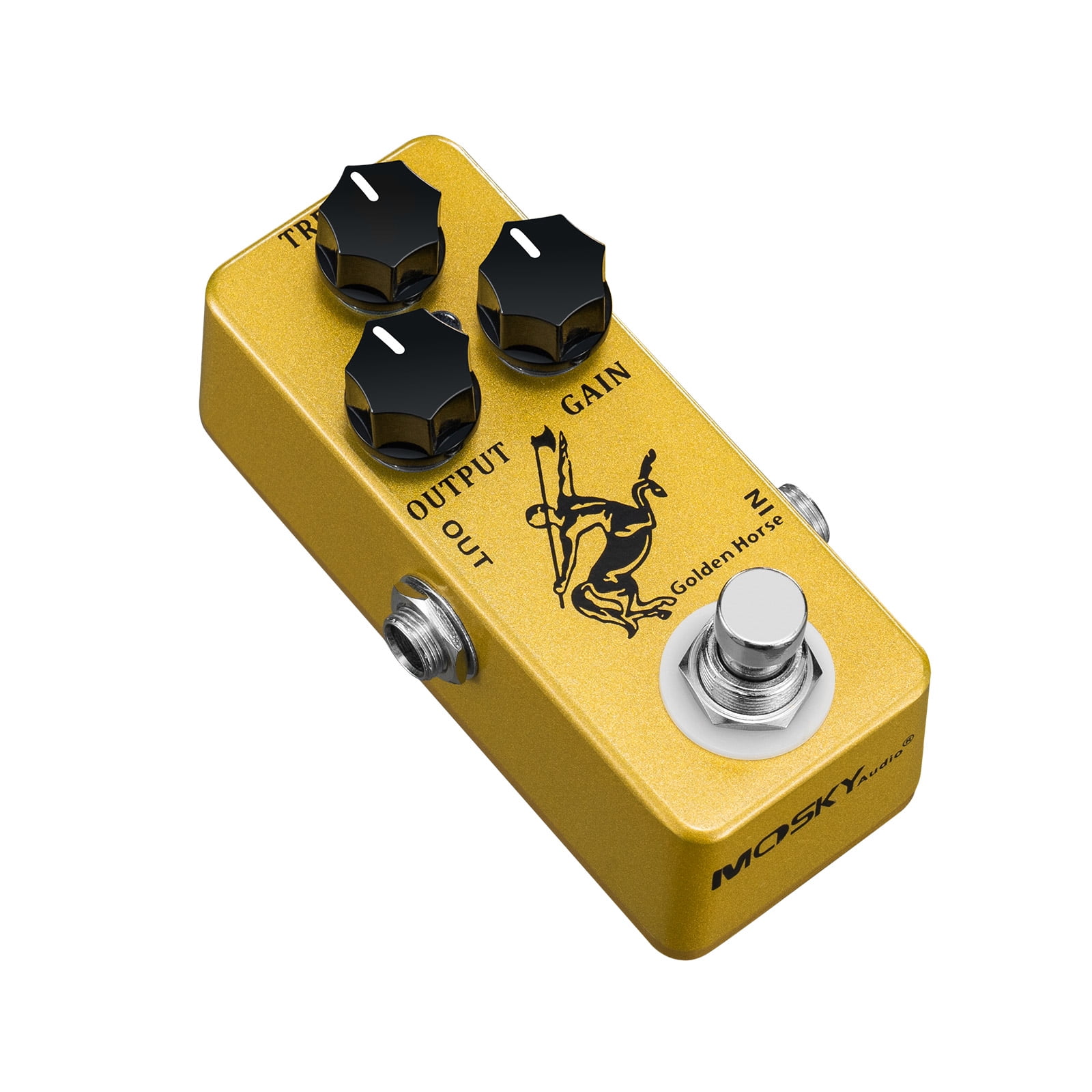 MOSKY Golden Horse Overdrive Effect Pedal Boost Guitar Effect Pedal with True Bypass for Electric Guitar