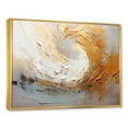 thumbnail image 2 of Designart "Soft Painted Waves In Gold And Beige III" Abstract Shapes Floater Framed Canvas Art Print, 2 of 5