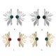 thumbnail image 2 of Pendientes de tuerca de 2 uds., pendiente de línea geométrica Push-Back, Metal hipoalergénico, exhibición Vintage, hallazgo de joyería Ropa, zapatos y accesorios Miscelánea verde plata Guardurnaity AP017541-01, 2 of 6