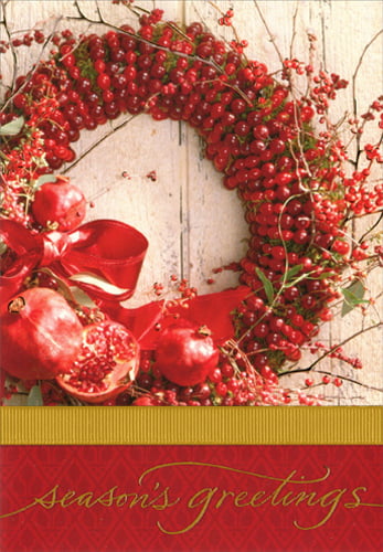 12 Christmas Cards from Pomegranate "Season's Greetings" 