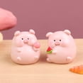 thumbnail image 4 of Adorno Pig You Happy Muñeco cerdito adorable Artesanía en micro resina Estudiante, 4 of 4
