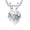Platinum, variant on 0.75 3/4 Carat Platinum IGI Certified LAB-GROWN Heart Cut Diamond Pendant Necklace 4 Prong Ultra Premium Collection (D-E Color, VS1-VS2 Clarity) + 18" 14K Gold Chain