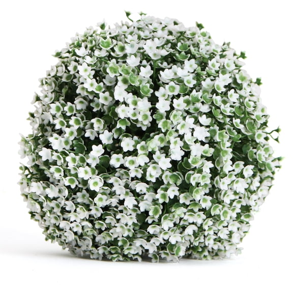 3rd Street Inn 7" Artificial Small Baby's Breath Topiary Balls - 36 Pack
