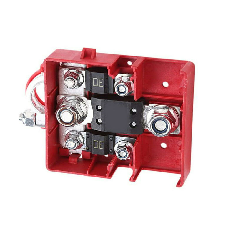 Waterproof Ground Power Distribution Terminal Block Battery Bus Bar  Positive Negative Insulated Busbar for 12V Car Boat