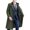 Army Green, variant on Men's Classic Fit Double Breasted Trench Coat Windproof Dress Overcoat Long Duster Jacket for Business Casual Formal Daily Wear Fall Winter, Navy, XXL