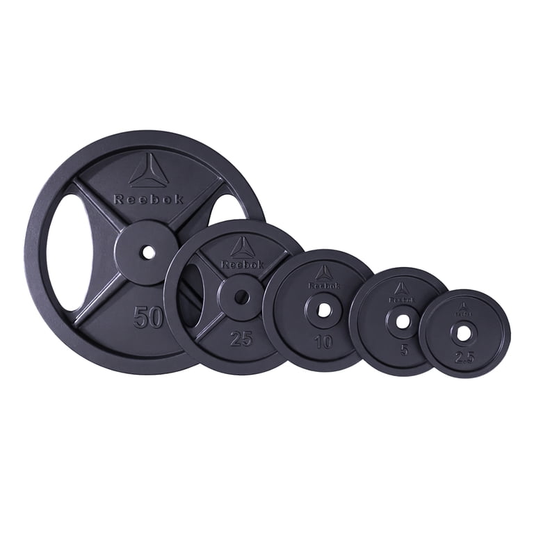 Reebok 5lb Standard Cast Iron Precision Weight Plate for Strength