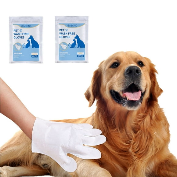 Clearance & Promo,12PC Pet Disposable Gloves, Cleaning and Bathing Gloves for Cats and Dogs, Massage Gloves for Pet Care, Hygiene Gloves for Grooming, | Plastic, Color-158 $BS$3