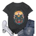 thumbnail image 5 of MOUSYA Women Vintage Boho Shirt Moon Moth Flower Tops Butterfly Floral Graphic Tees Casual Short Sleeve Summer Holiday T-Shirts, 5 of 8