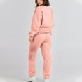thumbnail image 7 of Kovlvoll Fall Sweatsuits for Women Crewneck Sweatshirts with Sweatpants Loose Casual Fleece Lined Warm 2 Piece Sets, 7 of 7