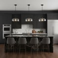 thumbnail image 3 of 83497BK Lark Maisie - 10W 1 LED Medium Pendant-6.75 Inches Tall and 15 Inches Wide-Black Finish-Clear Glass Color, 3 of 7