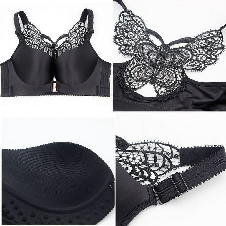 Weseelove Butterfly Front Closure Sexy Bra Without Bones Seamless Plus Size  Underwear Super Push Up Comfort Bras For Woman Bh - Bras - AliExpress