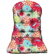 RSH DECOR RSH Décor Outdoor Single Tufted Adirondack Chair Seat Cushion, Artistic Floral