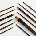 thumbnail image 5 of Creative Mark Ebony Splendor Short-Handle Synthetic Red Sable Artist Paint Brush, Assorted Bulk Set of 144, Teijin Multi-Filament Hair, Synthetic Paint Brushes for All Fluid Media, 5 of 7