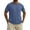 Blue, variant on Refreshing Oversized Tshirts for Men Crew Neck Pull-On Gray Short Sleeve Tops Minimalist Solid Modern T-Shirts Dark Gray,Xxl