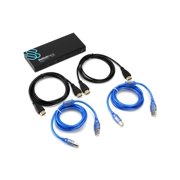 Sewell SwitchDeck 4K HDMI KVM Switch, Switch easily between two PCs/Macs/game console