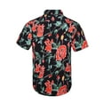 thumbnail image 3 of Beautiful Giant Floral Casual Button Down Shirts Short Sleeve Hawaiian Shirt for Men, 3 of 7